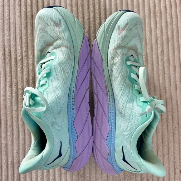 HOKA ONE ONE ARAHI 6 Sunlit Ocean / Lilac Mist Blue Turquoise Purple 7.5 - Picture 2 of 11